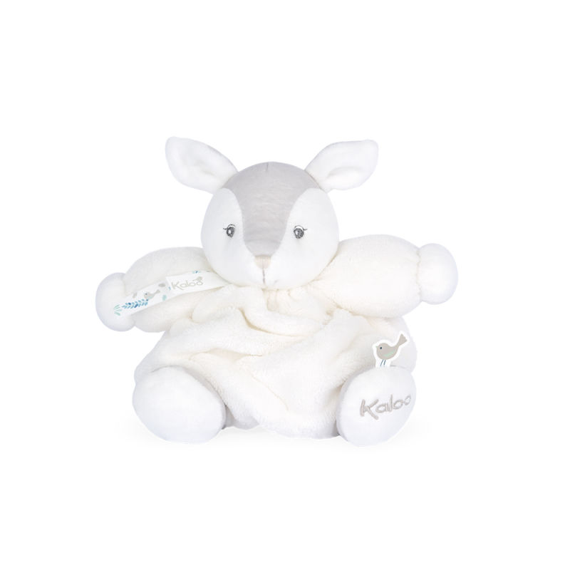  plume peluche biche faon blanc 20 cm 